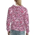 thumbnail image 7 of Sikiie Sweet Heart Women's Casual Hoodies Long Sleeve Lightweight Pullover Tops Loose Sweatshirt-Medium, 7 of 7