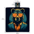 thumbnail image 2 of Bear Canvas Beach Blanket Picnic Mat XL - Waterproof Sandproof Outdoor Mat for Beach, Camping, Travel - Large Size Portable Mat for Family, Friends - Lightweight, Easy to Clean, 2 of 6