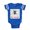 Royal Blue, variant on CafePress - Plays With Spiders - Cute Infant Baby Football Bodysuit