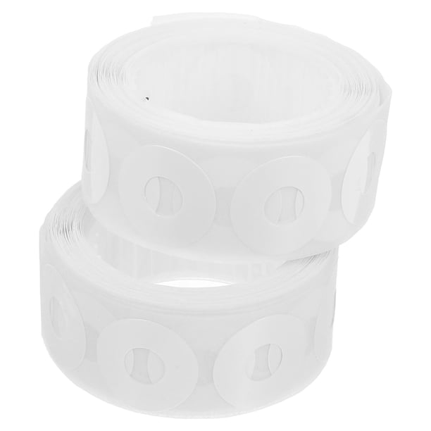 500 etiquetas autoadhesivas de refuerzo para agujeros, blancas, impermeables, de PVC, para reparar y reforzar agujeros perforados.