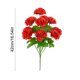 thumbnail image 3 of Decoración De Simulación De Tela Ramo de 12 claveles artificiales de tela roja para decoración de bodas,centros de mesa y decoración de oficinas en el hogar (1 pieza). Rkxzt, 3 of 8