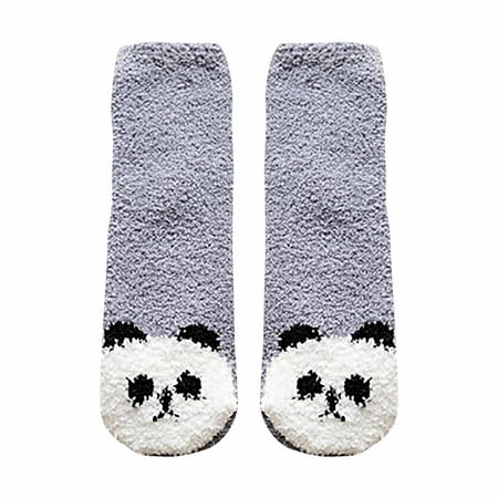 

Heiheiup Socks Middle Print Home Puppy Tude Stockings Plush Adult Animal Socks Socks Womens No Show