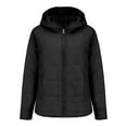 thumbnail image 6 of iOPQO Quilted Jacket Womens Puffer Jacket Pullover Puffer Jacket Womens Light Puffer Jacket Women Winter Coats for Women Puffer Quilted Puffer Jacket Winter Jackets for Women Black L, 6 of 9