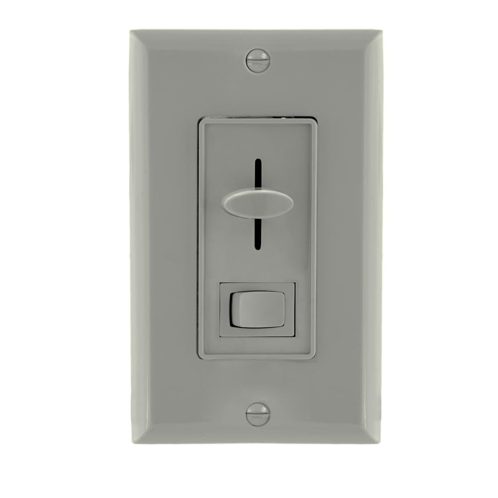 Maxxima 3Way / Single Pole Dimmer Light Switch 600 Watt, LED Compatible, Wall Plate Included