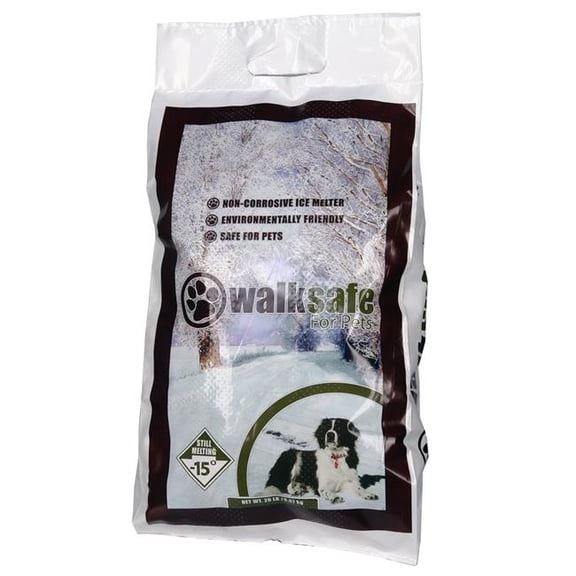 Walk Safe for Pets Sac de Produits Chimiques pour Faire Fondre la Glace des Animaux de Compagnie 20 lbs