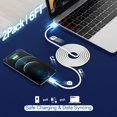 thumbnail image 2 of Cargador DelTucci para iPhone Travel, paquete de 2 unidades, 6 pies con adaptador USB de pared, 2 of 7