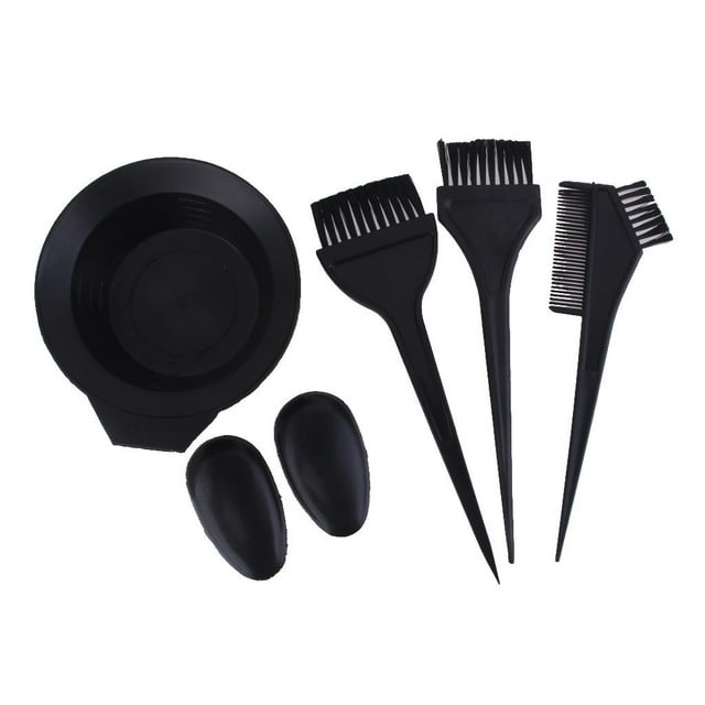 Hair Hairdressing Salon Colou Bleach Bowl Comb Brushes Tint Tool Set