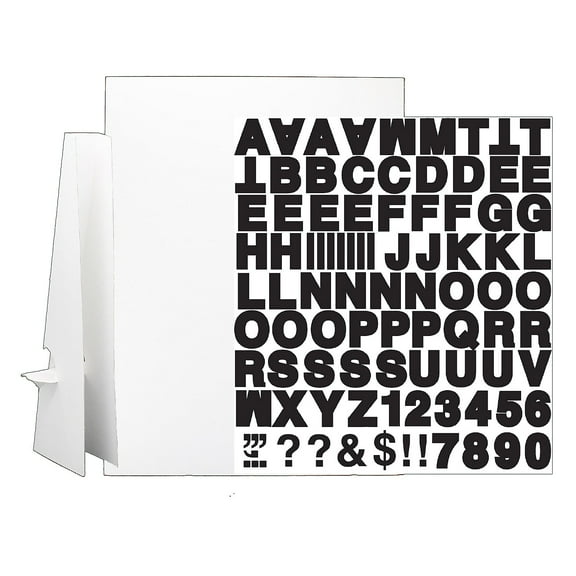Flipside Products 20" x 30" White Corrugated Project Sheet Sign Kit - Pack of 10