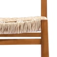 thumbnail image 4 of Christopher Knight Home Outdoor Acacia Wood Wicker Armless Dining Chairs, Teak+Light Gray, Set of 2, 4 of 14