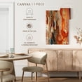 thumbnail image 5 of Elephant Stock Jupiter Colors Wall Art - Vertical Canvas Wall Art - Living Room Wall Decor - Abstract Canvas - Gray And Orange Decor - 8" x 12", 5 of 8