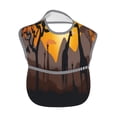 thumbnail image 2 of Zufioo Giraffes Of The African Savannah Print Toddler Adjustable Waterproof Bib, 11.6x15 Inch Feeding Bib Suitable for 6-24 Month Babies, 2 of 8