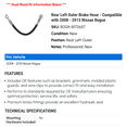 thumbnail image 2 of Rear Left Outer Brake Hose - Compatible with 2008 - 2013 Nissan Rogue 2009 2010 2011 2012, 2 of 2