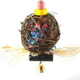 thumbnail image 2 of Flmtop Lovely Cane Ball Scrip Biting Chewing Pet Parrot Bird Toy Hanging Cage Decor Random Color, 2 of 6