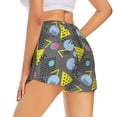 thumbnail image 3 of Goofa Geometric Printed Women 2 in 1 Running Shorts,Quick Dry Athletic Workout Shorts,High Waisted Athletic Shorts with Liner Pockets-XX-Large, 3 of 9