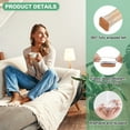 thumbnail image 2 of Uxcell 24-Pack Protectores de Piso para Patas de Silla, Copas de Silicona de 0.86-1.1 Pulgadas, Almohadillas de Muebles de Fieltro, Cubiertas de Patas de Silla [Blanco Transparente], 2 of 7