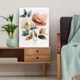 thumbnail image 5 of Qisvanset Framed Canvas Wall Art 12x16 Inch Psalm Watercolor Pink Flower Religious Apartment Art, 5 of 5