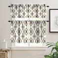 thumbnail image 5 of Aztec Kitchen Curtains Sets, Southwestern Native Tribal Valances for Kitchen Window,Boho Geometric Printed Short Curtains for Small Windows Cafe Living Room Bedroom, 54x24 Inch, 3 Piece, 5 of 5