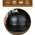thumbnail image 4 of Qarigey Gorros de invierno de cuero de mediana edad forro polar cálido orejeras sombrero estilo Vintage sombrero térmico caminar al aire libre Sombreros gris negro ;2XL{59-60} Qarigey AP013136-09, 4 of 6