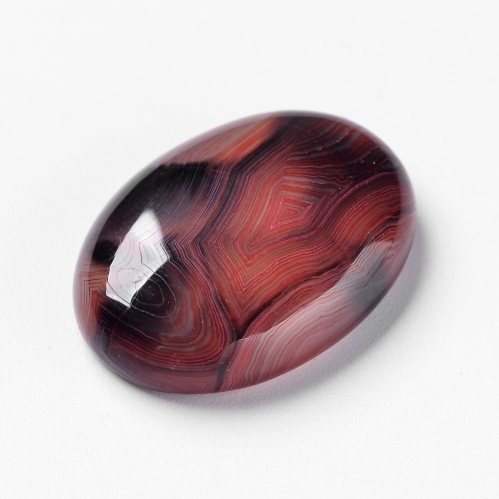 20pcs 20pcs Natural Dragon Veins Cabochons Flat Back Oval Dyed FireBrick 25x17.5x6.5mm