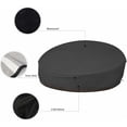 thumbnail image 4 of Round Waterproof Cover For Patio Daybed, All Weather Furniture Protector With Anti-Uv Properties, Heavy Duty Outdoor Cover In Black, 228X83Cm, Easy Clean And Storage, 4 of 5