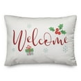 thumbnail image 2 of Creative Products White Welcome 20 x 14 Spun Poly Pillow, 2 of 3