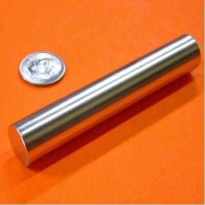 Neodymium Rare Earth Magnets, Strong Grade Cylinder, 1/2" x 3" - Permanent Magnet