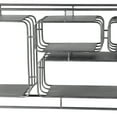 thumbnail image 3 of HomeRoots Decor Industrial Style Metal Wall Shelf with 4 Spacious Cubbies, Silver, 3 of 9