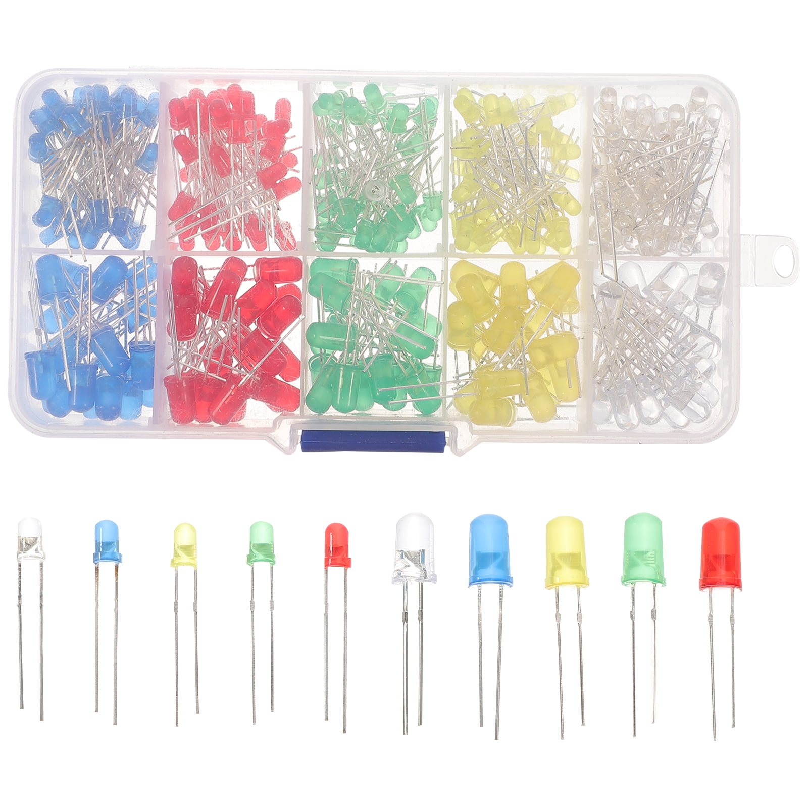 1 juego de diodos LED surtidos, luz LED única, luz LED pequeña para ...