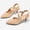 Nude, variant on Women's Heel Pumps Nude 2 inch Slingback Dress Shoes 8M