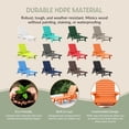 thumbnail image 5 of WestinTrends Malibu Chaise Lounge Outdoor, All Weather Poly Lumber Patio Pool Lounge Chairs with 5 Positions Backrest, Orange, 5 of 10