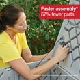 thumbnail image 6 of Rubbermaid Deck Box, Extra Large, 134 Gallon, Light Grey, 6 of 6