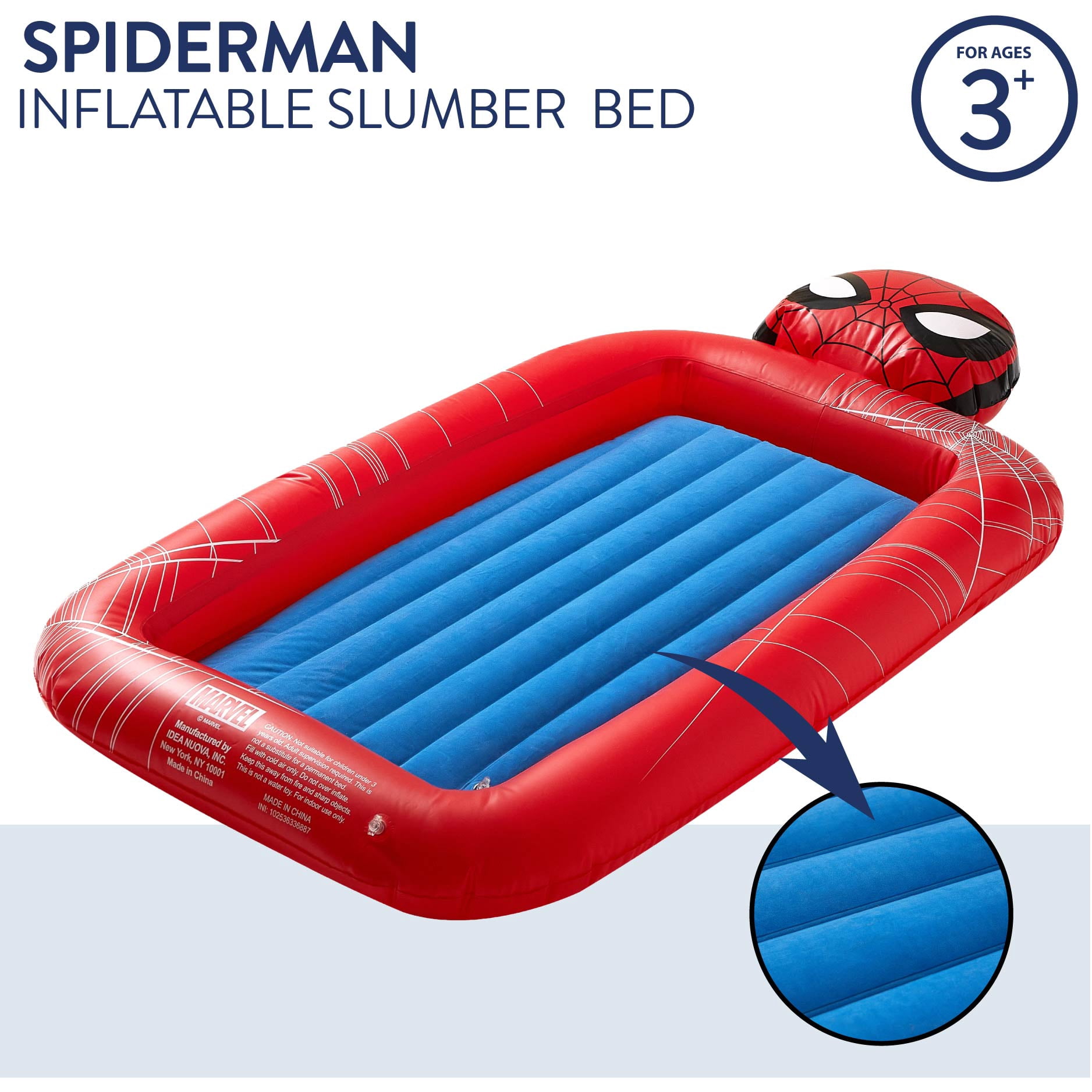 Spider-Man Inflatable Portable Kids Travel Bed