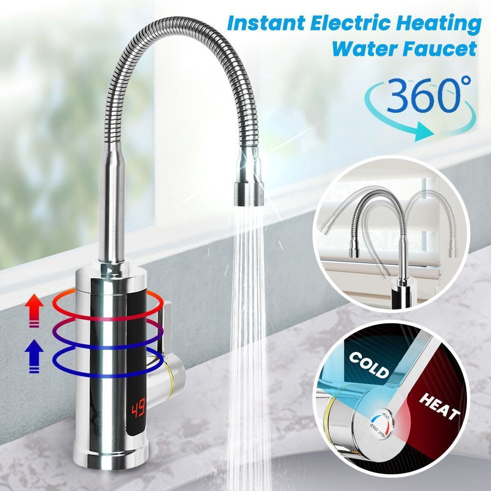Electric Heating Tap Kitchen Bathroom Fast Instant Hot Water
