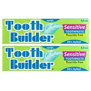 Squigle Tooth Builder Sensitive Toothpaste Fluoride Free 4 Oz - 2 Pack