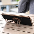 thumbnail image 2 of for Samsung Galaxy S22 Case with Screen Protector & Camera Lens Protector, Built-in 360° Rotation Ring Magnetic Stand, Luxury Shiny Plating Edge Shockproof Protective Cover (Black/Golden), 2 of 14