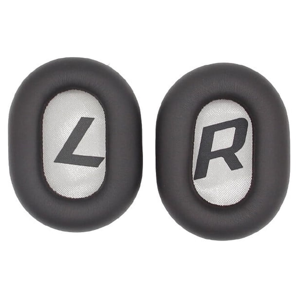 Methold Cojín de esponja para auriculares, 2 piezas, piezas de cuero con cancelación de ruido para juegos, repuesto de almohadilla para los Relojes inteligentes Marrón