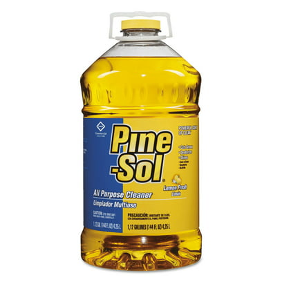 Pine-Sol 35419 All-Purpose Cleaner, Lemon, 144 Oz, 3 Bottles/carton.