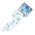 thumbnail image 3 of yotijay Christmas Ribbon Christmas Ribbons Wired Decorative Ribbon Portable Xmas Blue, 3 of 9