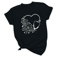 thumbnail image 4 of Camisetas con estampado de letras y cuello redondo de verano para mujer, blusas femeninas cómodas y elegantes, Tops OAVQHLG3B Store  lin121212, 4 of 5