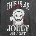 thumbnail image 2 of Junior's The Nightmare Before Christmas This Is As Jolly as I Get Sandy Claws Graphic Crop T-Shirt Black X Large, 2 of 4