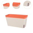 thumbnail image 6 of figatia Flower Pot,Self Watering Planter Indoor Outdoor Yard Lawn Plant Pot with Drainage Holes for Kitchen Porch Home Window Balcony Orange, 6 of 8