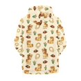 thumbnail image 2 of chaqlin Horse Zip up Hoodies for Girls 8-10 Years Old Fall Long Sleeve Sweatshirts Boys Full Zip Hooded Jacket Soft Drop Shoulder Cardigan with Kangaroo Pocket, 2 of 7
