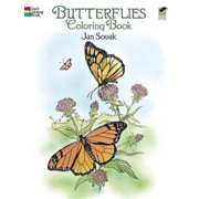 Pre-Owned, Dover Publications-Butterflies Coloring Book (Dover Nature Coloring Book), (Paperback)