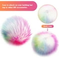 thumbnail image 3 of Dalrosia 16PCS Faux Fur Pom Pom Balls with Elastic Loop Fluffy Faux Fox Fur Pom Pom for Hats Beanie Shoes Scarves Gloves Bags Accessories, 3 of 6