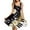 Music Daisy, variant on Size L Sleeveless Dress for Women Lightweight Party Swing Skater Dress Comfy Rainbow Leopard Print Tank Dresses Midi