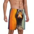 thumbnail image 2 of Sikiie Colorful Painted Duck Mens Pajama Shorts, Lightweight Lounge Pant with Pockets Soft Sleep Pj Shorts for MenLarge, 2 of 6