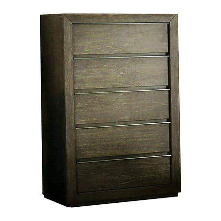 UPC: 0192551674509 | Chest with Textured Grain Details and Recessed Pulls  Brown