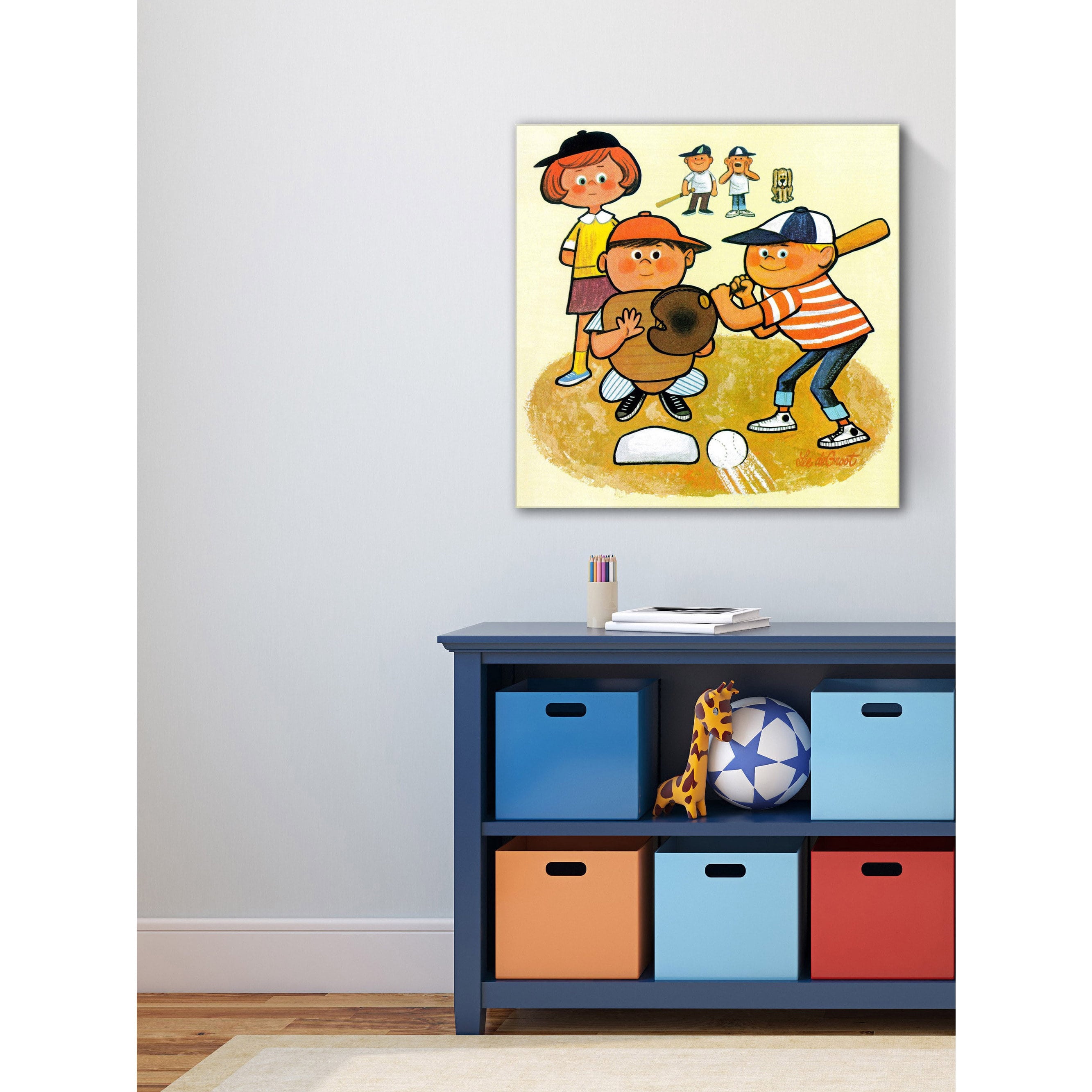 Marmont Hill "Baseball Team" by Curtis Painting Print on Canvas