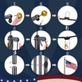 thumbnail image 6 of Yescom Bravery 20 Ft Aluminum Sectional Black Flagpole Kit 3'x5' US Flag Gold Ball Kit Hardware Outdoor Garden Halyard Pole, 6 of 9