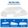 thumbnail image 5 of Luku Party Tent Heavy Duty Wedding Tent Outdoor Canopy Event Shelters Galvanized Canopy Commercial Tent with Removable Sidewall Windows for Outdoor Events Wedding Birthday, 5 of 6